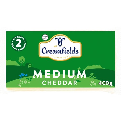 Creamfields Medium White Cheddar (400g) - Compare Prices & Where To Buy ...