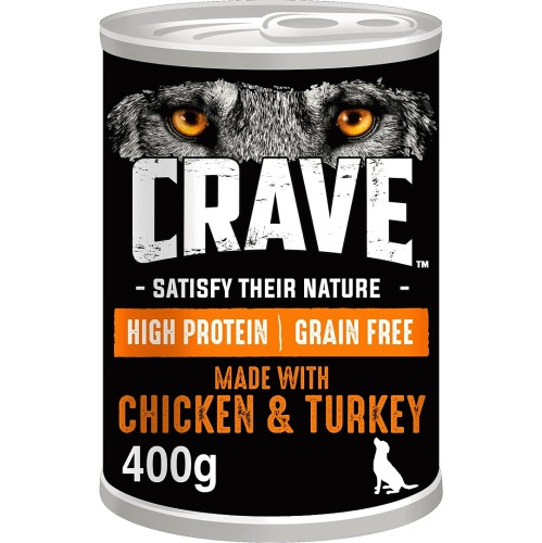 Crave Adult Dog Food With Chicken & Turkey (400g)