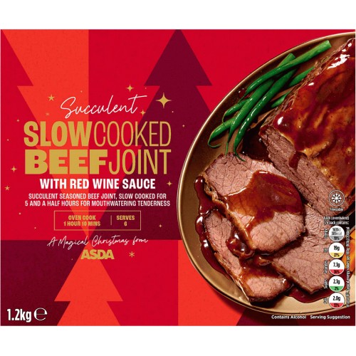 ASDA Succulent Slow Cooked Beef Joint with Red Wine Sauce (1.2kg
