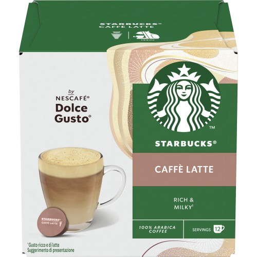 Starbucks Dolce Gusto Caffe Latte 12 Pods