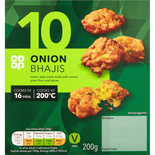 Coop 10 Onion Bhajis (200g) Compare Prices & Where To Buy Trolley