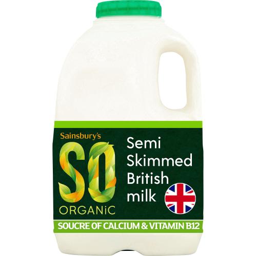 British Semi Skimmed Milk SO Organic