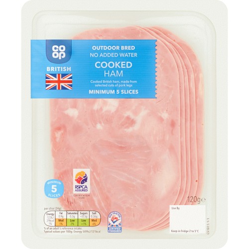 Coop 5 British Outdoor Bred Cooked Ham (120g) Compare Prices & Where