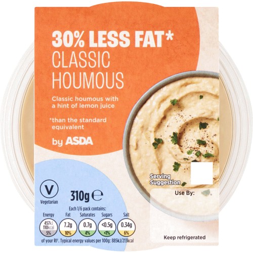 30% Less Fat Houmous