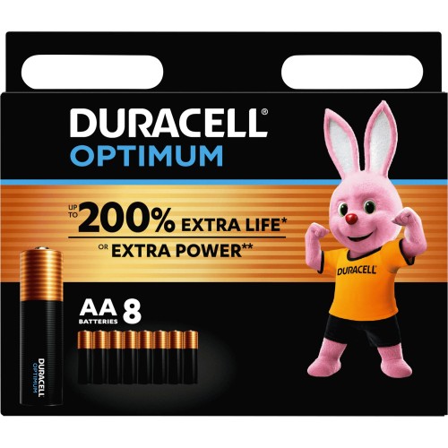 Duracell Optimum AA Batteries (8)