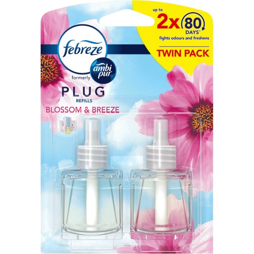 Febreze PlugIn Air Freshener Refill Twin Pack Blossom & Breeze (2