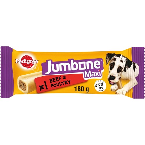 Jumbone Maxi Adult Large Dog Treat Beef & Poultry 1 Chew
