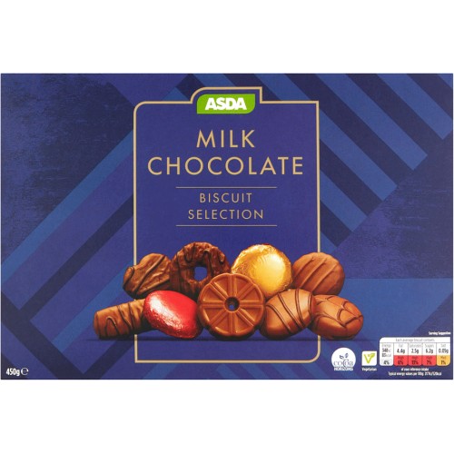 ASDA Milk Chocolate Biscuit Selection 450g Compare Prices Where 