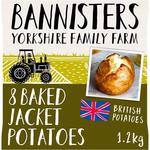 Yorkshire Family Farm 8 Baked Jacket Potatoes