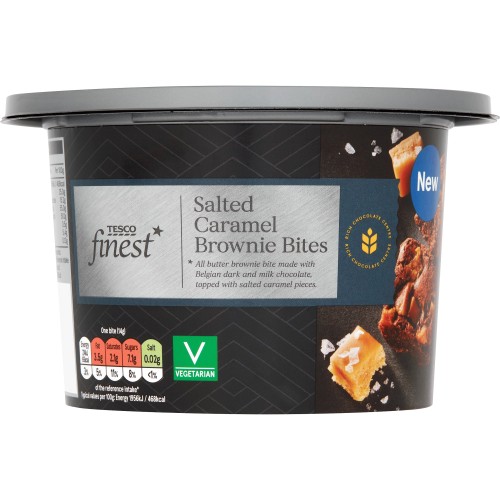 Tesco Finest Salted Caramel Brownie Bites (266g) Compare Prices