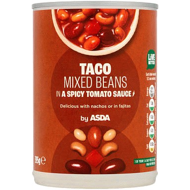 ASDA Taco Mixed Beans In A Spicy Tomato Sauce 395g Compare Prices