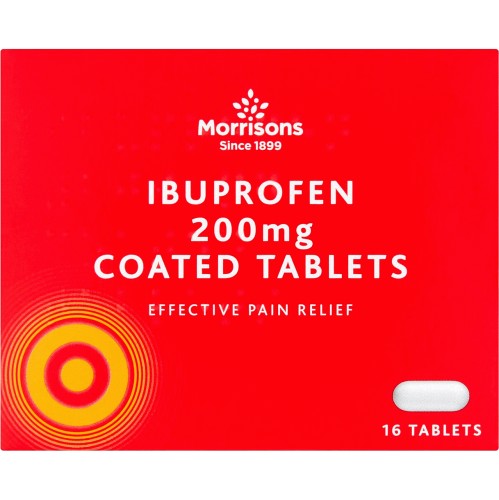 Morrisons Ibuprofen Caplets (16 x 200mg) Compare Prices & Where To