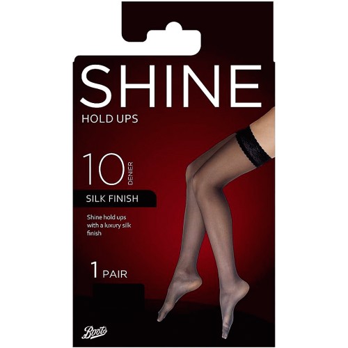 Women's 1 Pair 10 Denier Ultra Shine Tights M Black