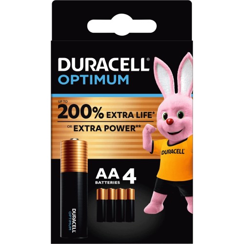 Duracell Optimum AA Batteries (4)
