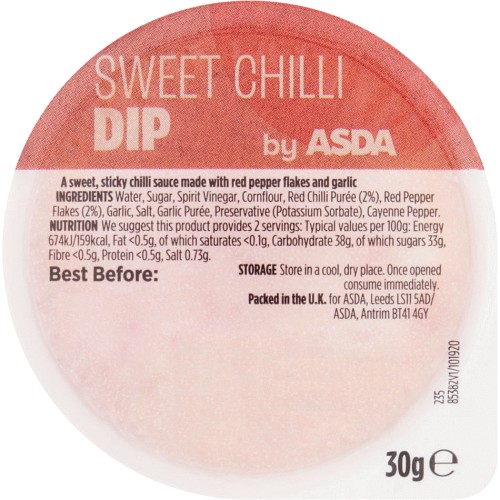ASDA Sweet Chilli Dip (30g) - Compare Prices & Where To Buy - Trolley.co.uk