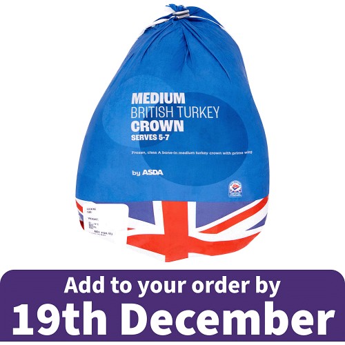 ASDA Medium British Turkey Crown (2.0kg)