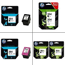 Genuine HP 304 304XL Black Colour Ink Cartridges DeskJet Printer ...