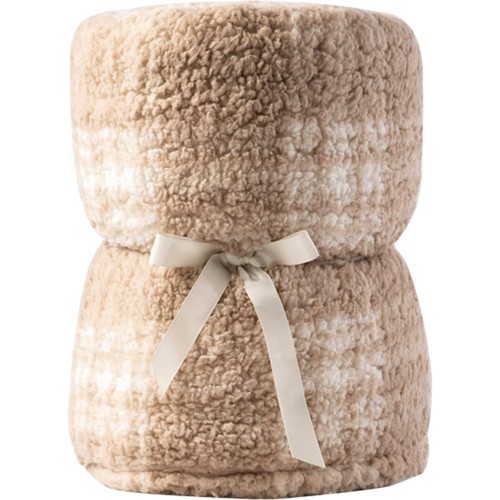 Tesco Mink Teddy Check Throw Compare Prices Where To Buy