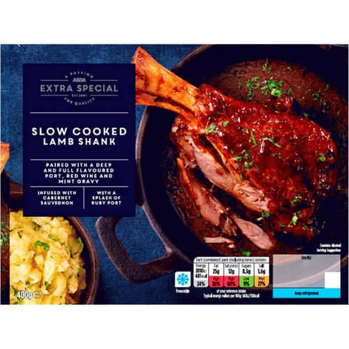 ASDA Extra Special Slow Cooked Lamb Shank (400g) Compare Prices