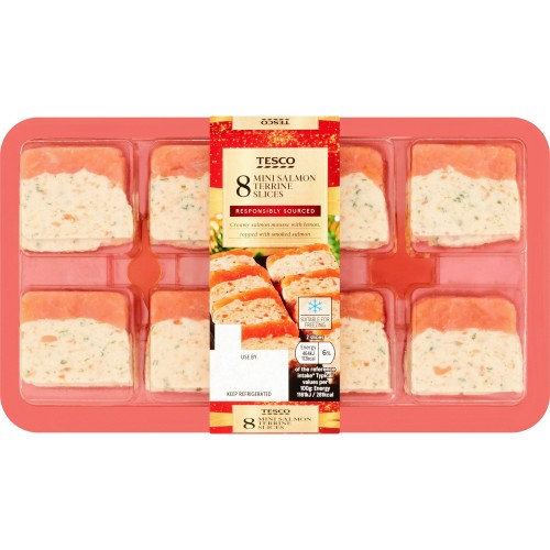 Tesco 8 Mini Salmon Terrine Slices (160g) Compare Prices & Where To