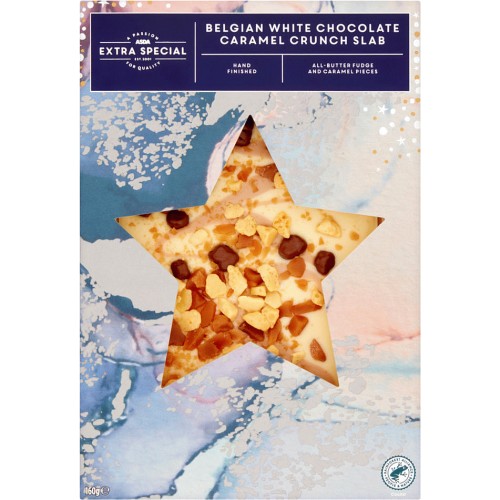 ASDA Extra Special Belgian White Chocolate Caramel Crunch Slab (160g