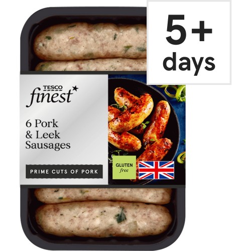 Tesco Finest 6 Pork & Leek Sausages (400g) Compare Prices & Where To Buy Trolley.co.uk