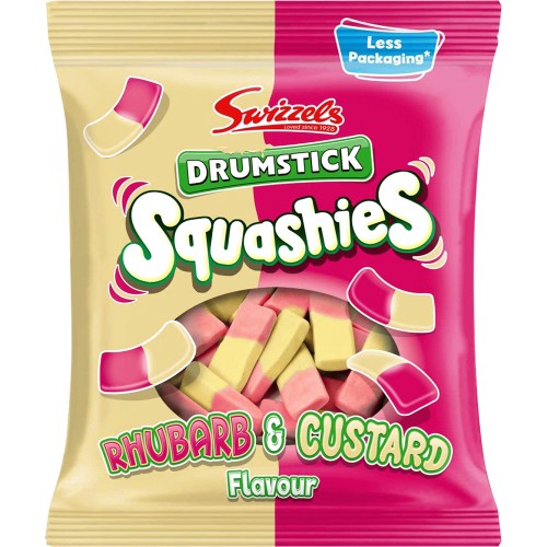 Drumstick Squashies Rhubarb & Custard Flavour