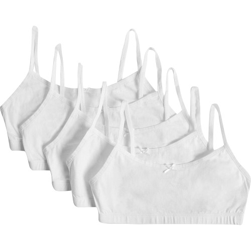 M&S Girls Cotton Crop Tops 7-8 Years White (5) - Compare Prices