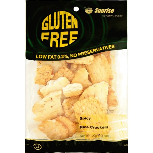 Sunrise Gluten Free Regular Spicy Rice Crackers (100g) - Compare Prices ...