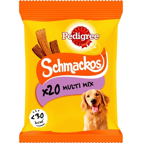 Schmackos Adult Dog Treats Meat Mix 20 Strips