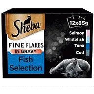 Fine Flakes Cat Food Pouches Fish in Gravy