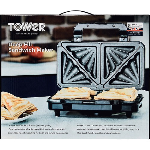 Deep fill sandwich maker outlet