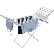 Daewoo Foldable Portable Heated Clothes Airer Max Load Cable (230w