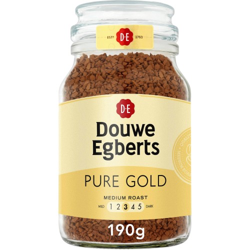 Douwe Egberts Pure Gold Medium Roast Instant Coffee (190g)