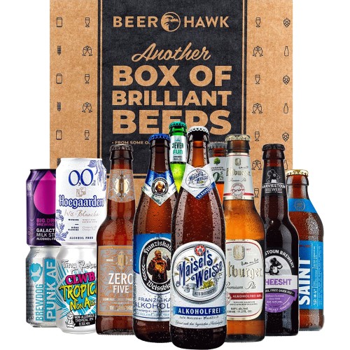 Beer Hawk No & Low Alcohol Craft Beer Mixed Case (12 Beers) (12