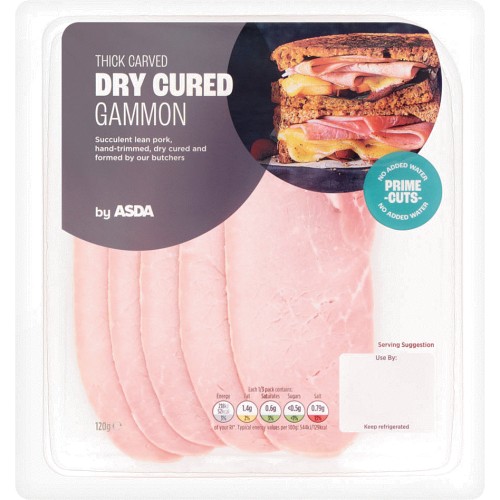 ASDA Thick Carved Dry Cured Gammon (120g) Compare Prices & Where To