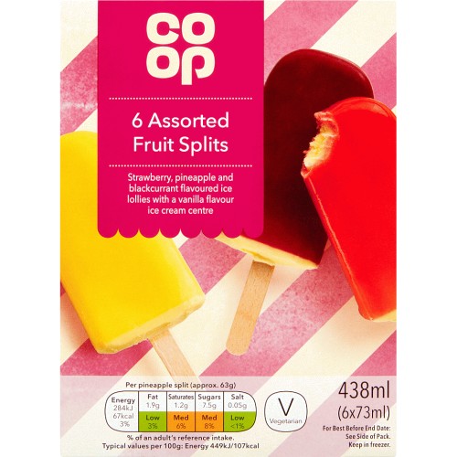 Assorted Fruit Splits