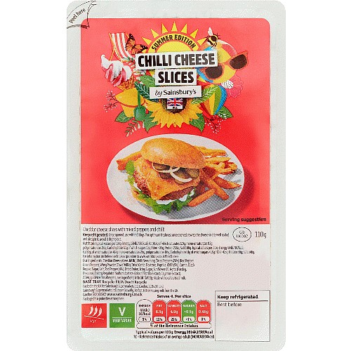 Sainsbury's Chilli Cheese Slices Summer Edition (110g) Compare Prices