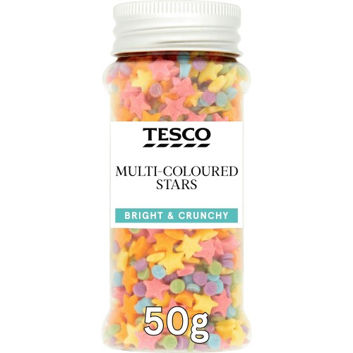Tesco Sprinkles Multi Coloured Stars