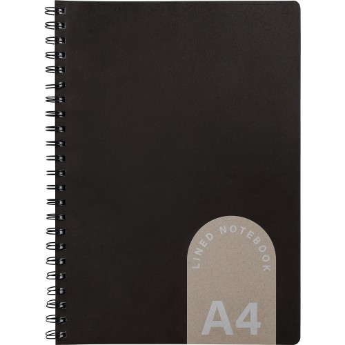 Sainsbury's Home Spiralbound Notebook Black White Grey A4 Compare