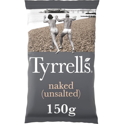 Tyrrells naked-no salt crisps (150g)