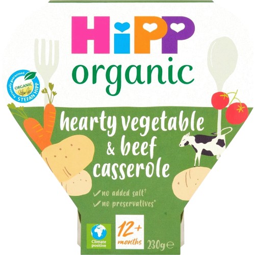 HiPP Organic Hearty Vegetable & Beef Casserole 12 mths+