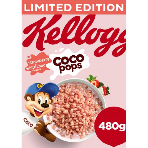 Kellogg's Coco Pops Strawberry & White Choc Cereal