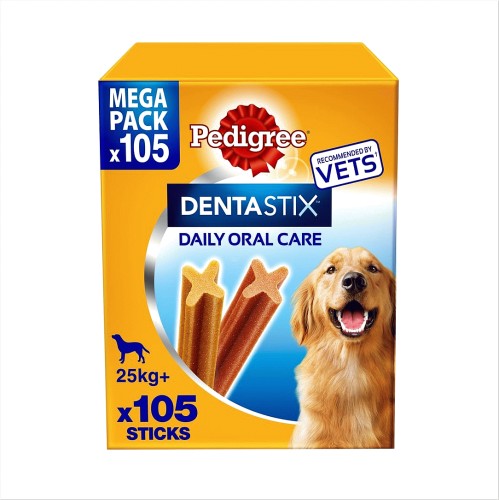 Dentastix Daily Adult Large Dog Treats 105 x Dental Sticks