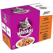 Adult Wet Cat Food Pouches Poultry in Jelly