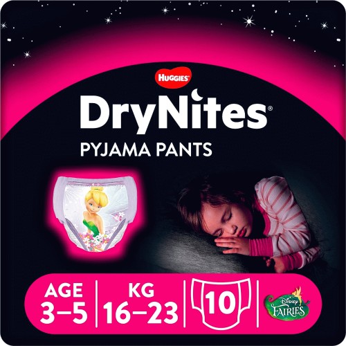 DryNites Pyjama Pants Girl 3-5 Years