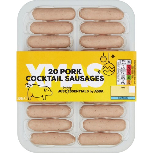 JUST ESSENTIALS by ASDA 20 Pork Cocktail Sausages (300g) Compare