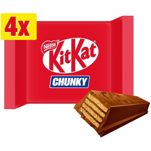 thumbnail image 2 of 10 X KITKAT CHUNKY PEANUT BUTTER Chocolate Bars - European Sweets 42g Each 2 of 4