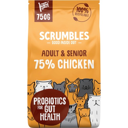 Scrumbles Chicken Dry Cat Food (750g)