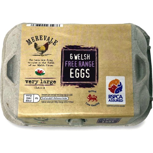 Merevale Very Large Welsh Free Range Eggs Compare Prices & Where To